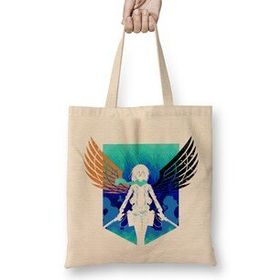 Humuts Shingeki No Kyojin Levi Ackerman Bez Uzun Saplı Açık Bej Rengi Çanta