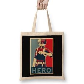 Humuts Shoto Todoroki Manga Bez Uzun Saplı Açık Bej Rengi Çanta