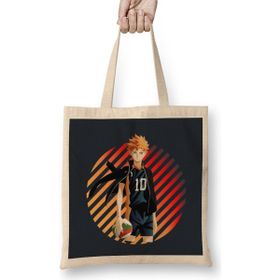 Humuts Shoyo Hinata Haikyu Bez Uzun Saplı Açık Bej Rengi Çanta