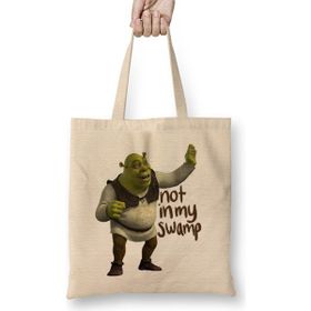 Humuts Shrek Is Love Shrek Is Life Bez Uzun Saplı Açık Bej Rengi Çanta