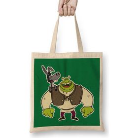 Humuts Shrek Raised Hands Pocket Shrek Bez Uzun Saplı Açık Bej Rengi Çanta