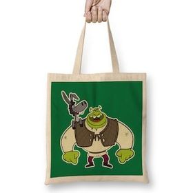 Humuts Shrek Raised Hands Pocket Shrek Bez Uzun Saplı Açık Bej Rengi Çanta