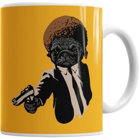 Humuts Silahlı Pug Köpek Kupa