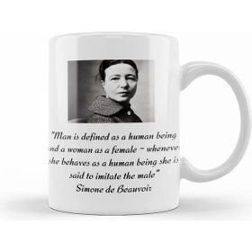 Humuts Simone De Beauvoir Quote Ladie Short Sleeve Kupa