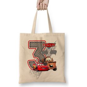 Humuts Şimşek Mcqueen 3 Üç Yaş Hediyesi Bez Kadın Günlük Çanta