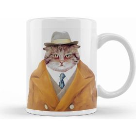 Humuts Şişman Süslü Cats Kedikupa Bardak