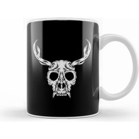 Humuts Skull With Antlers Creepy Gorilla Antlers Cool Unique Animal Skull Kupa