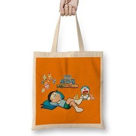 Humuts Sleeping Nobita Doraemon New Dinosaur Bez Kadın Günlük Çanta