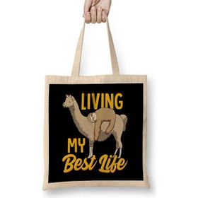 Humuts Sloth & Llama Living My Best Life Sleepy Lazy Nap Bez Kadın Günlük Çanta