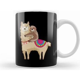 Humuts Sloth Riding Llama Hugging Animal Friends Kupa