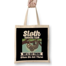 Humuts Sloth Running Team Get There When We Get There Bez Kadın Günlük Çanta