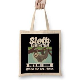 Humuts Sloth Running Team Get There When We Get There Bez Kadın Günlük Çanta