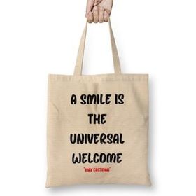 Humuts Smile Emoji Quotes Funny Happy Face Love Gift Bez Kadın Günlük Çanta