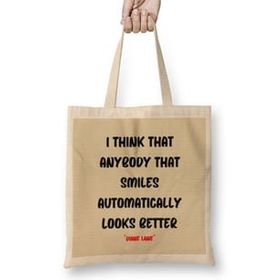 Humuts Smile Emoji Quotes Funny Happy Face Love Gift Bez Kadın Günlük Çanta