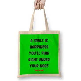 Humuts Smile Emoji Quotes Funny Love Gift Bez Kadın Günlük Çanta