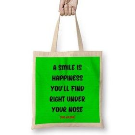 Humuts Smile Emoji Quotes Funny Love Gift Bez Kadın Günlük Çanta