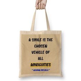 Humuts Smile Quotes Happy Love Gift Bez Kadın Günlük Çanta