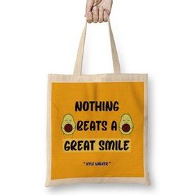 Humuts Smile Quotes Happy Love Gift Bez Kadın Günlük Çanta