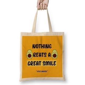 Humuts Smile Quotes Happy Love Gift Bez Kadın Günlük Çanta