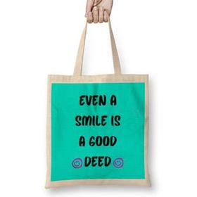 Humuts Smile Quotes Happy Love Gift Bez Kadın Günlük Çanta