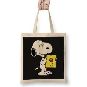 Humuts Snoopy Peanuts I Love You 02 Bez Kadın Günlük Çanta