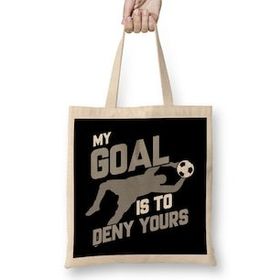 Humuts Soccer Goalie I M Here To Deny Your Goals Futbol Bez Kadın Günlük Çanta