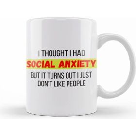 Humuts Socıal Anxıety Sarcastic Funny Kupa