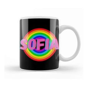 Humuts Sofia Name Personalized Custom Vintage Retro Rainbow Style Design Gift Baby Gift For Her Kupa