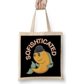 Humuts Sofishticated Punny Sophisticated Fish Pun Bez Kadın Günlük Çanta