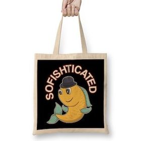 Humuts Sofishticated Punny Sophisticated Fish Pun Bez Kadın Günlük Çanta