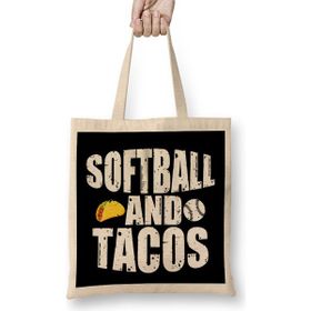 Humuts Softball And Tacos Funny Novelty Bez Kadın Günlük Çanta