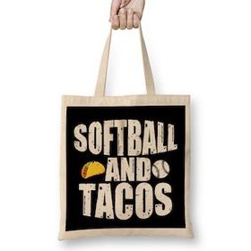 Humuts Softball And Tacos Funny Novelty Bez Kadın Günlük Çanta