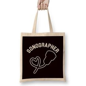 Humuts Sonographer Ultrasound Sonography Echography Hospital Doctor Bez Kadın Günlük Çanta