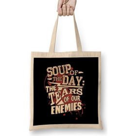 Humuts Soup Of The Day The Tears Of Our Enemies Bez Uzun Saplı Açık Bej Rengi Çanta