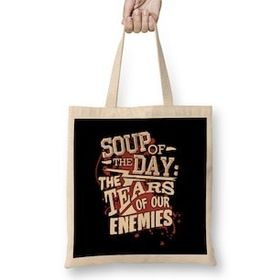 Humuts Soup Of The Day The Tears Of Our Enemies Bez Uzun Saplı Açık Bej Rengi Çanta