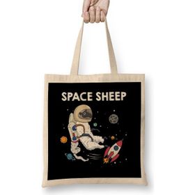 Humuts Space Sheep Awesome Astronaut Galaxy Explorer Bez Kadın Günlük Çanta