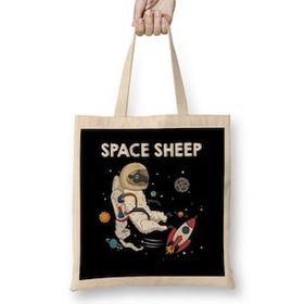 Humuts Space Sheep Awesome Astronaut Galaxy Explorer Bez Kadın Günlük Çanta