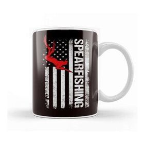 Humuts Spearfishing American Us Flag Spearfisher Speargun Spear Kupa