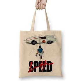 Humuts Speed Racer Hız Yarışçısı Bez Kadın Günlük Çanta