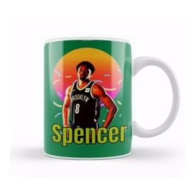 Humuts Spencer Dinwiddie Vintage Art Legend Basketball Gift Kupa