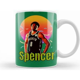 Humuts Spencer Dinwiddie Vintage Art Legend Basketball Gift Kupa