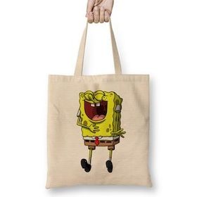 Humuts Spongebob Süngerbob 03 Bez Kadın Günlük Çanta