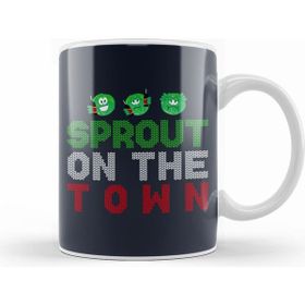 Humuts Sprout On The Town Christmas Brussel Sprouts Knit Patter Kupa Bardak