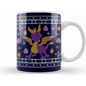 Humuts Spyro The Dragon Christmas Knit Kupa Bardak