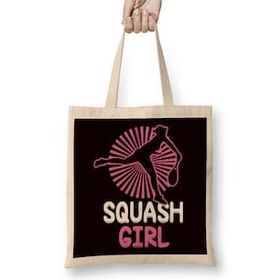 Humuts Squash Girl Player Court Ball Sports Racket Indoor Tennis Bez Kadın Günlük Çanta
