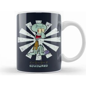 Humuts Squidward Retro Japanese Kupa Bardak