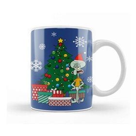 Humuts Squidward Tentacles Around The Christmas Tree Kupa Bardak