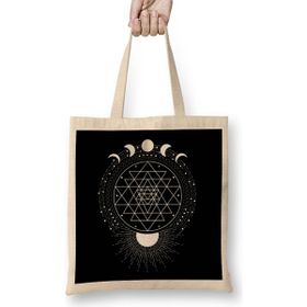 Humuts Sri Yantra Mandala Bez Kadın Günlük Çanta