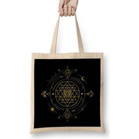 Humuts Sri Yantra Mandala Sri Yantra Sacred Geometry 01 Bez Kadın Günlük Çanta