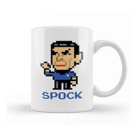 Humuts Star Trek Spock Pixel Character Kupa Bardak